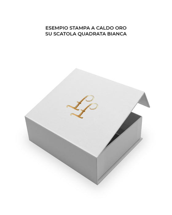 Astuccio Rigido Quadrato Con Battente Calamitato